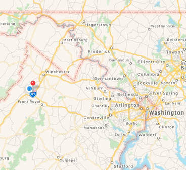 Picture - location map, in VA, USA